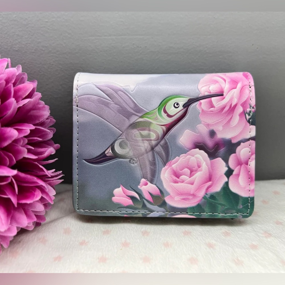 Woman’s Wallet Small : Indigenous Hummingbird